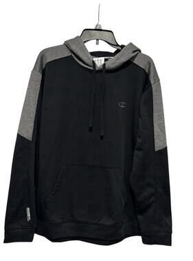 Champion Men’s Powertrain Black & Gray Pullover Hoodie SZ XL Gym Athleisure